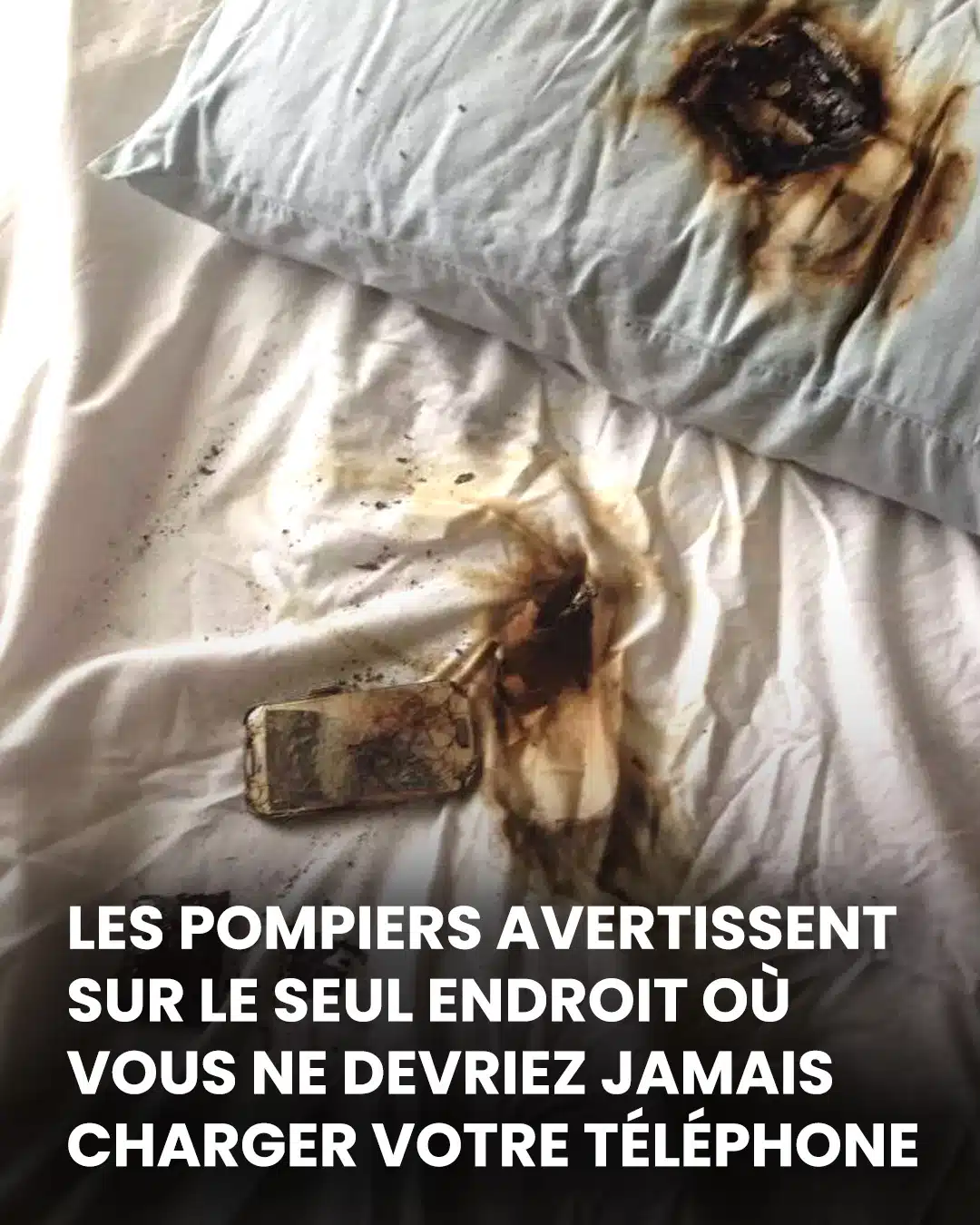 Cette habitude courante avec votre smartphone pourrait incendier votre maison pendant votre sommeil.