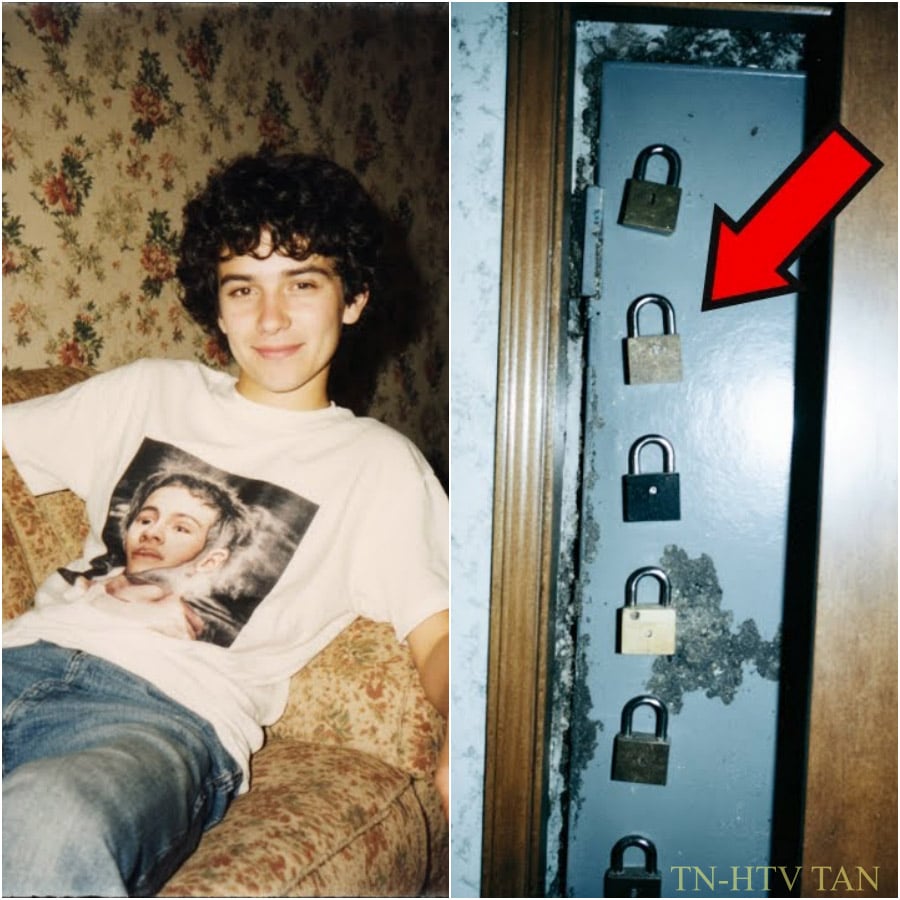 Collage illustrant une porte cachée et des cadenas