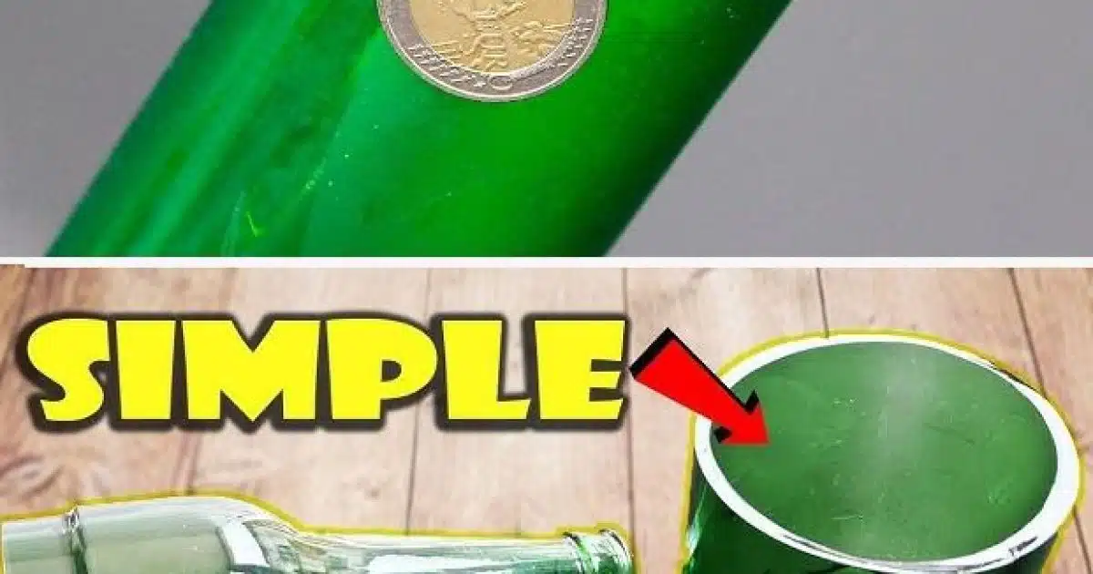 Comment couper des bouteilles avec une simple pièce de monnaie : l'astuce d'un vitrier à la retraite