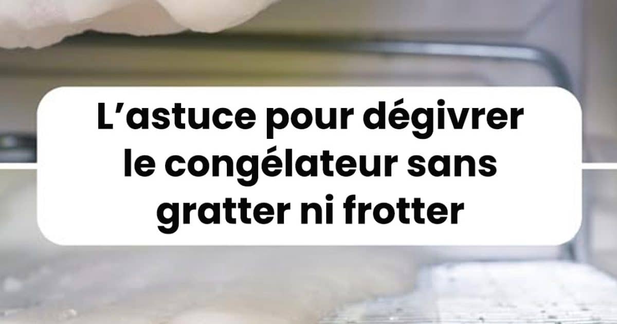 Comment dégivrer le congélateur sans gratter ni frotter