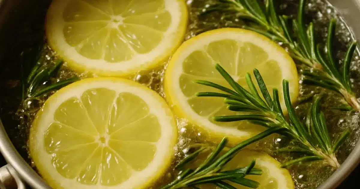 Comment parfumer toute la cuisine en 1 minute avec un brin de romarin et un citron