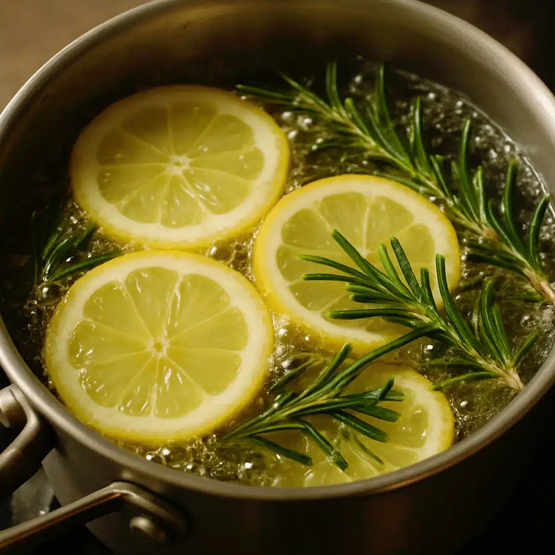 Comment parfumer toute la cuisine en 1 minute avec un brin de romarin et un citron