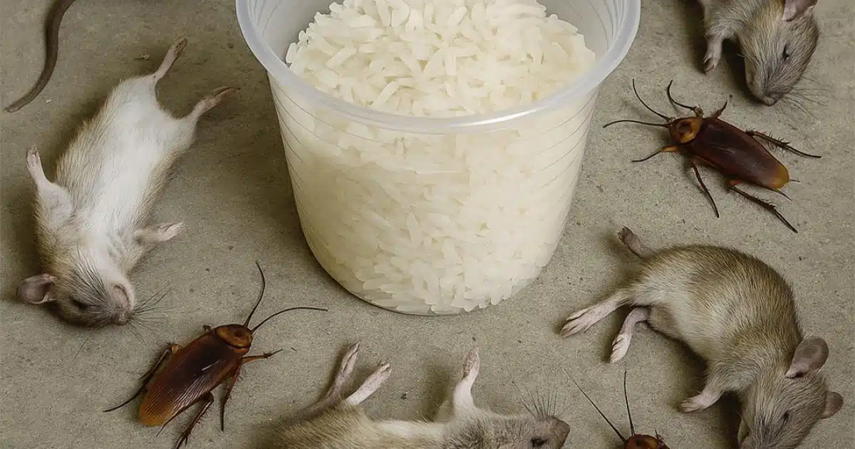 Débarrassez-vous des rats et des cafards en appliquant ceci