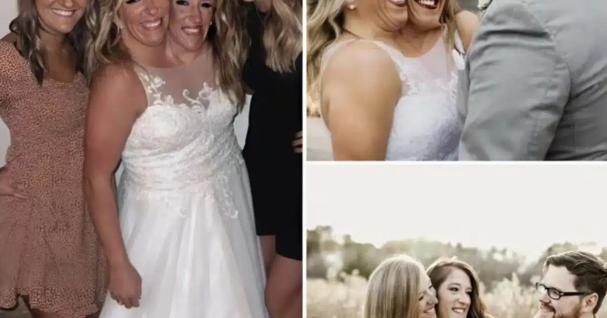 Des sœurs siamoises mariées au même homme ont partagé une photo avec leur époux et leur fille