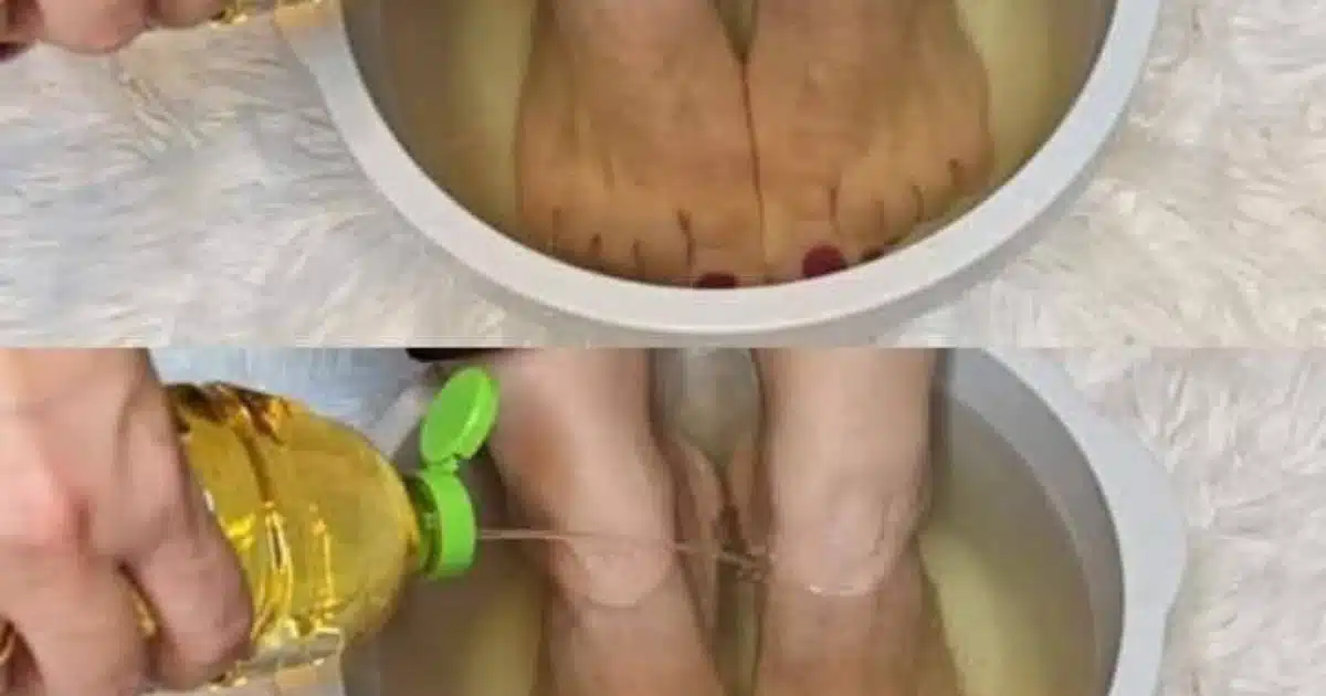 Elle a trempé ses pieds dans de l'eau vinaigrée et ne s'attendait pas à un tel effet !