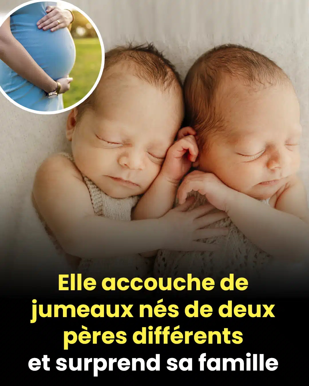 Elle accouche de jumeaux nés de deux pères différents