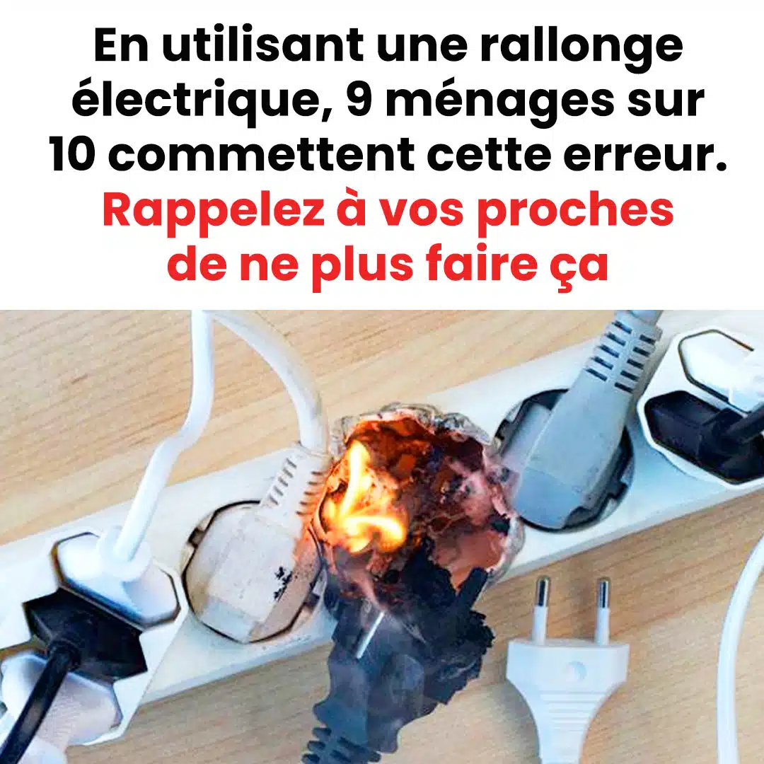 En utilisant une rallonge électrique, 9 ménages sur 10 commettent cette erreur