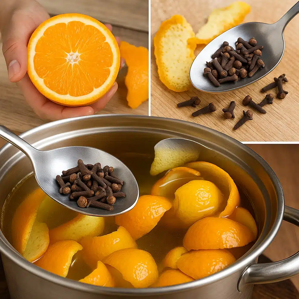 Faire bouillir des écorces d’orange avec des clous de girofle : une pratique traditionnelle de nos grands-mères