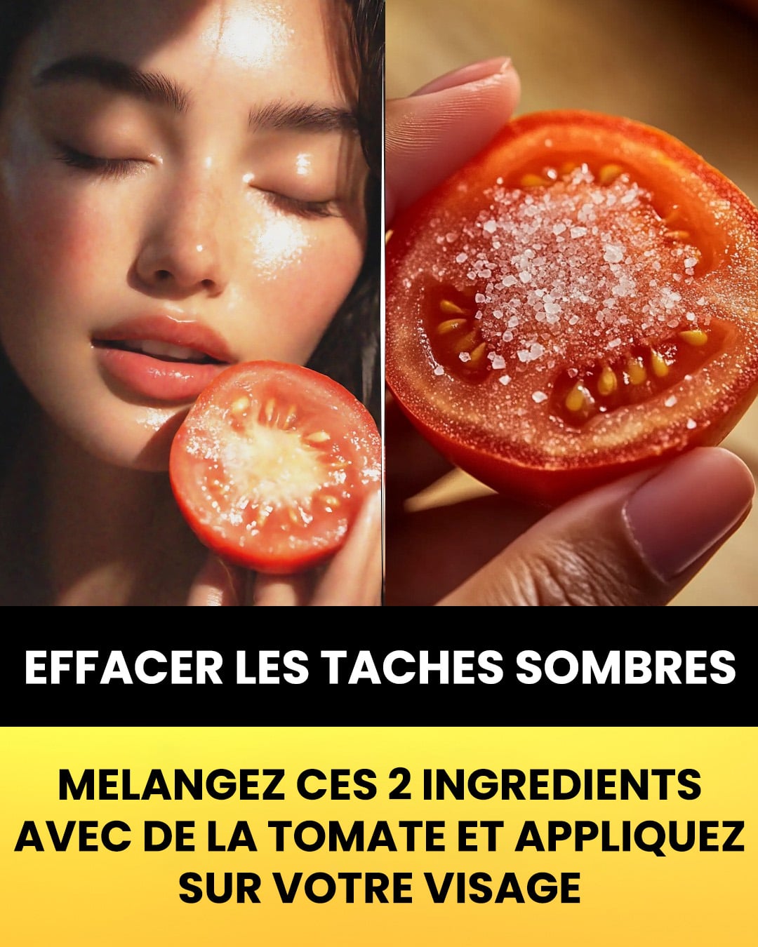 Frottez une tranche de tomate sur votre visage, elle a des bienfaits incroyables sur la peau