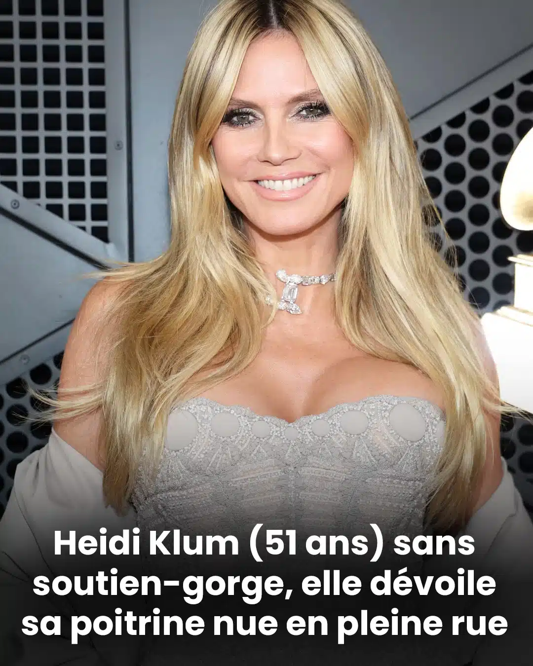 Heidi Klum (51 ans) sans soutien-gorge, elle dévoile sa poitrine en pleine rue