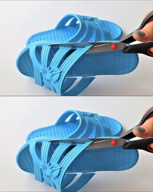 J'ai découpé quelques tongs en caoutchouc et les ai transformées en chaussures élégantes pour l'été et l'automne.