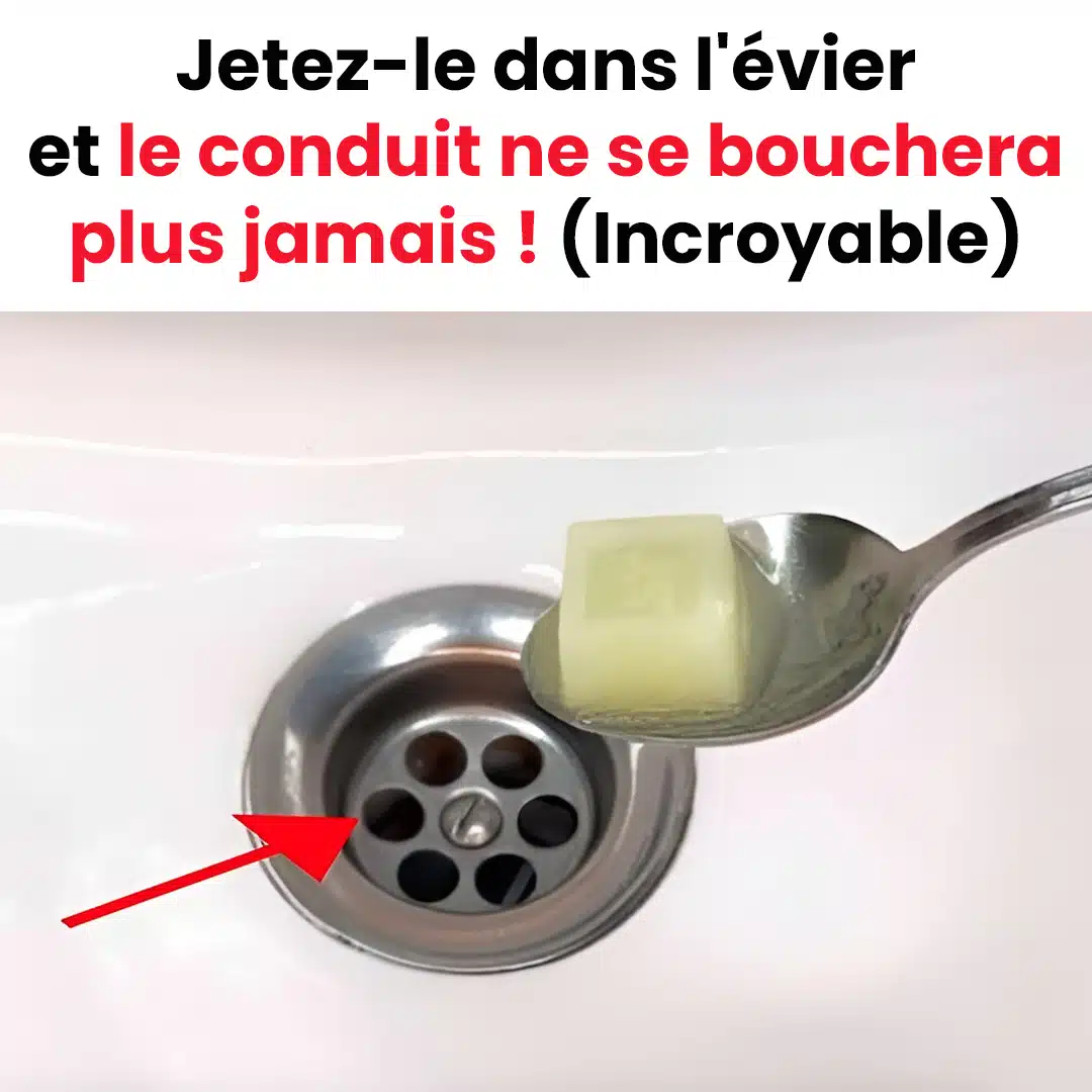 Jetez-le dans l'évier et le conduit ne se bouchera plus jamais !