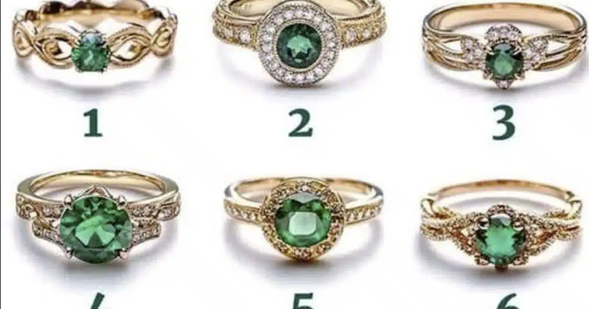 La bague que vous choisissez révélera votre véritable trait de caractère