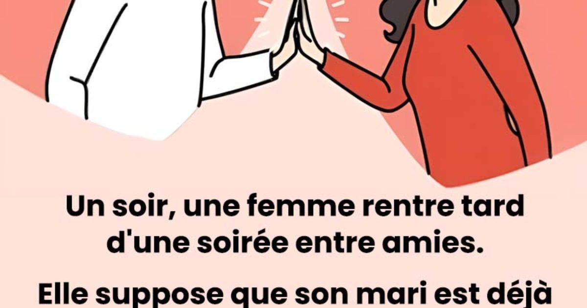 La femme est choquée lorsqu'elle voit quatre pieds suspendus au bout de leur lit