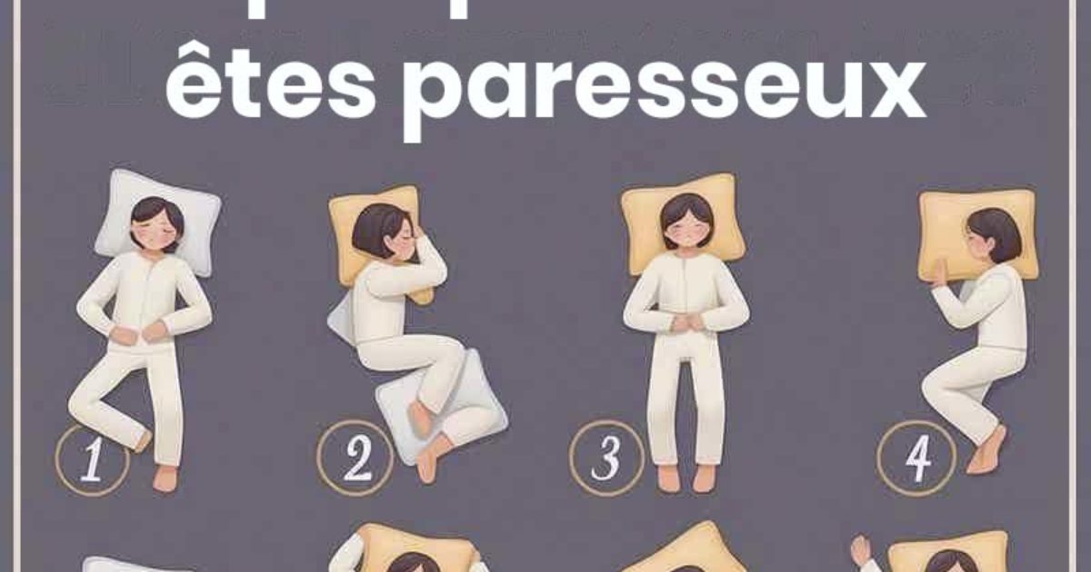 La manière dont vous dormez révèle à quel point vous êtes paresseux