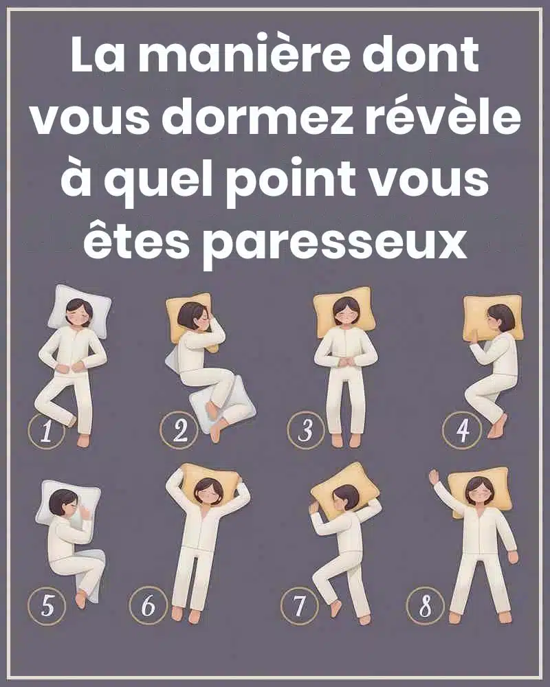 La manière dont vous dormez révèle à quel point vous êtes paresseux