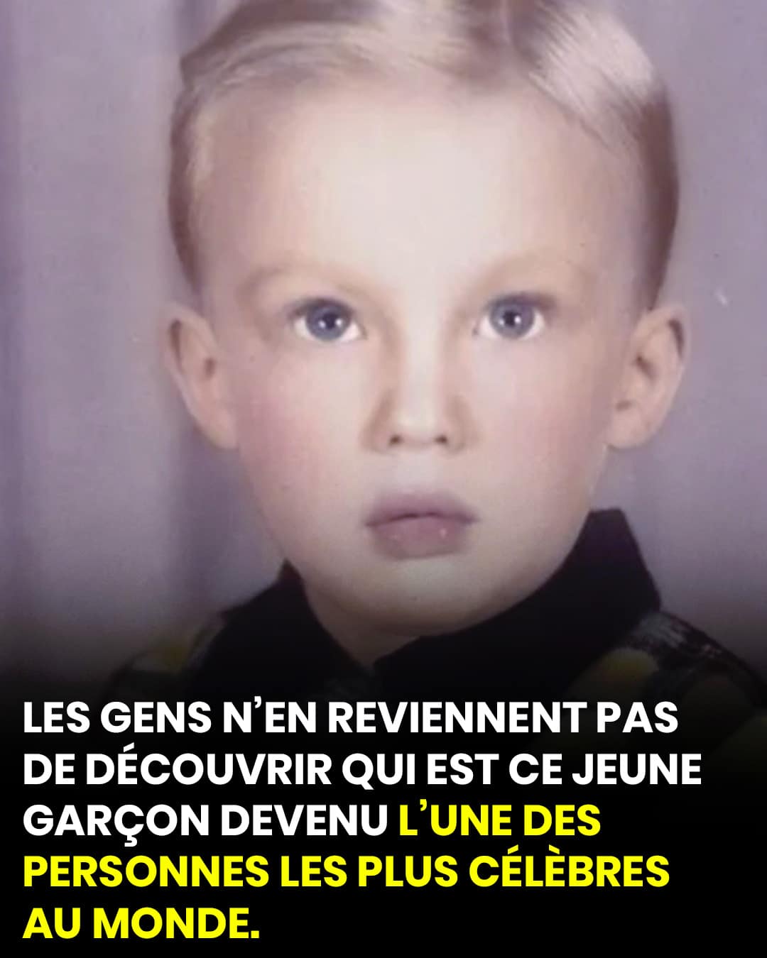 La photo d'un jeune garçon étonne Internet après la révélation de son identité : c’est une star mondiale