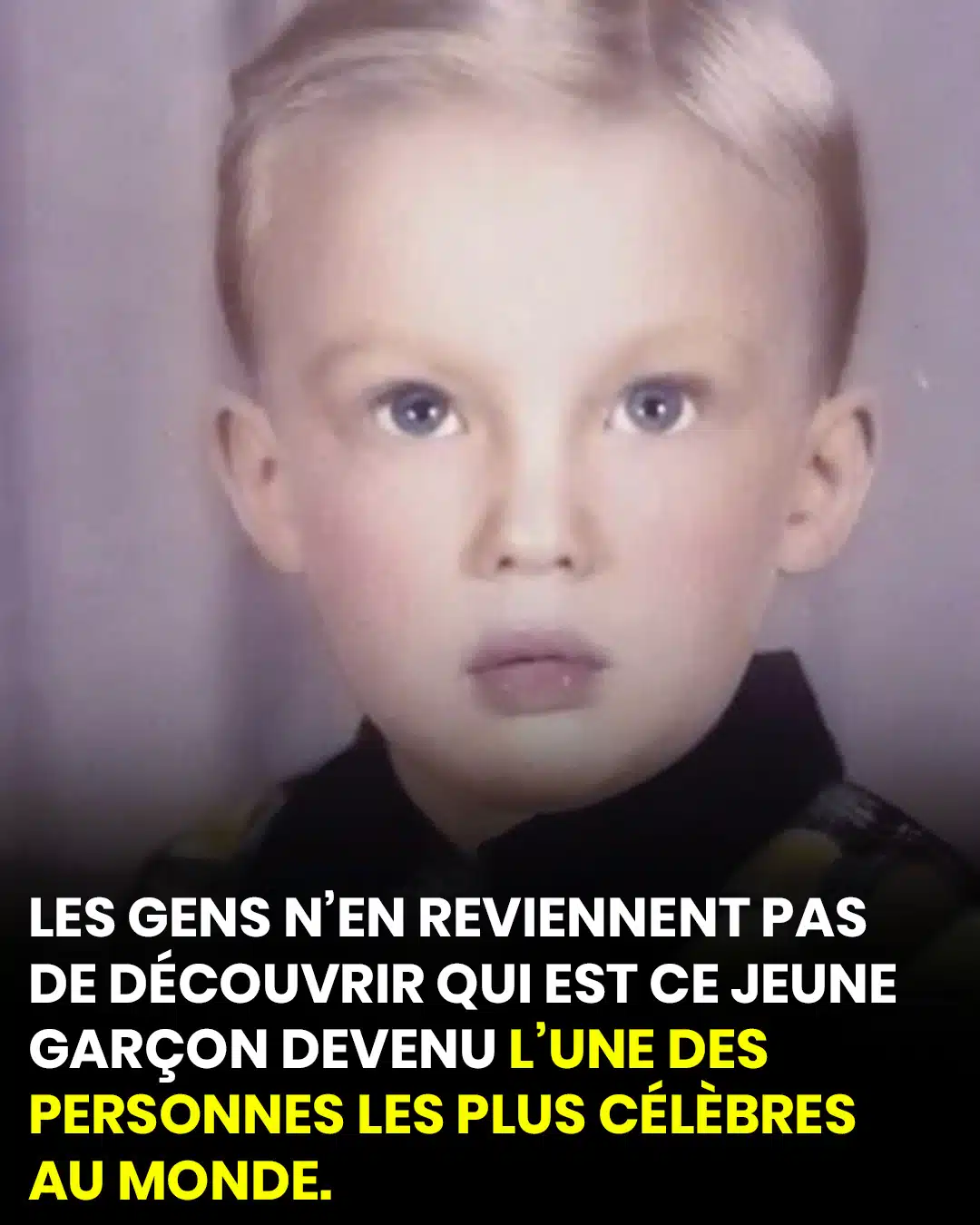 La photo d'un jeune garçon étonne Internet après la révélation de son identité : c’est une star mondiale