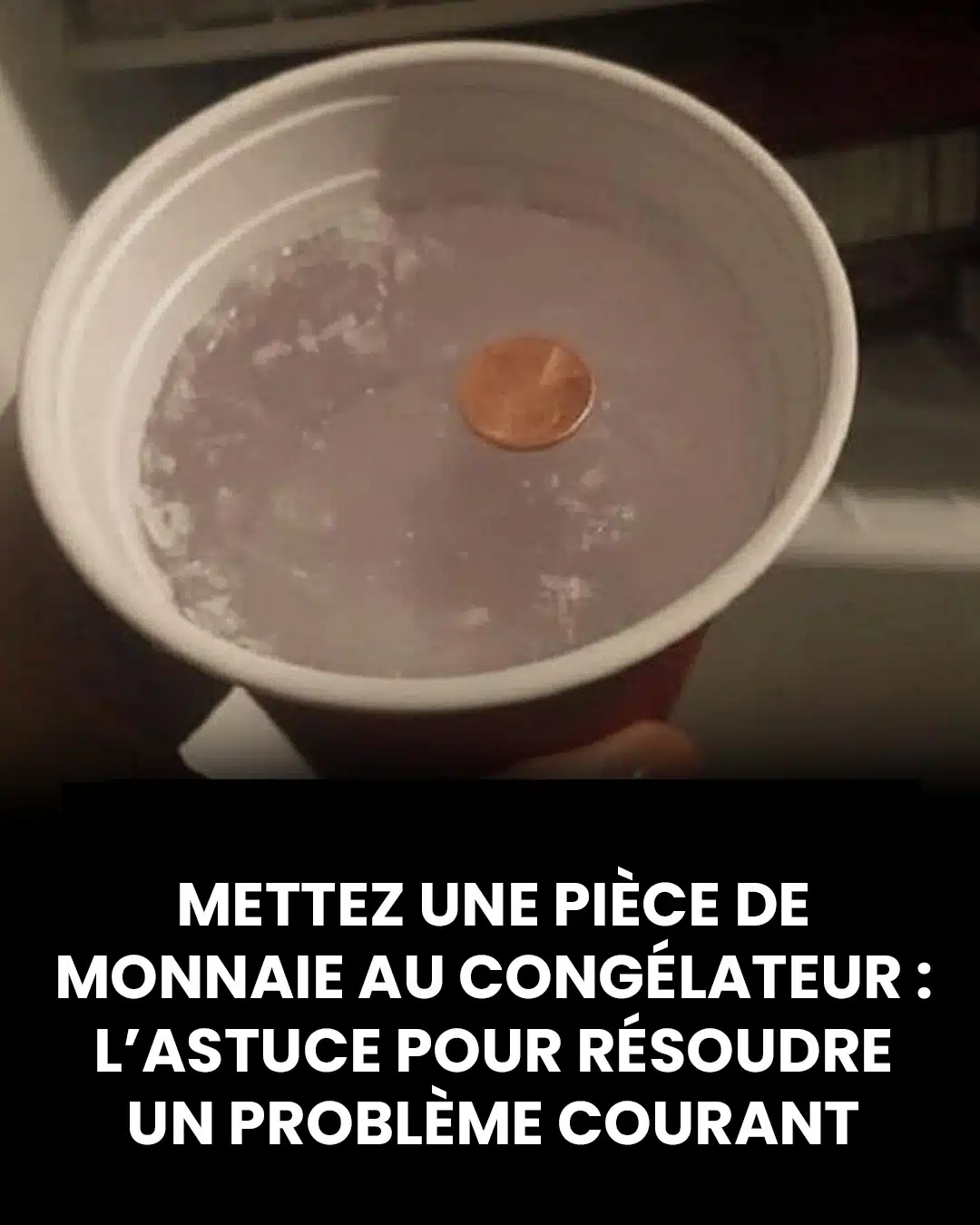 La raison pour laquelle vous devriez toujours placer une pièce de monnaie dans votre congélateur
