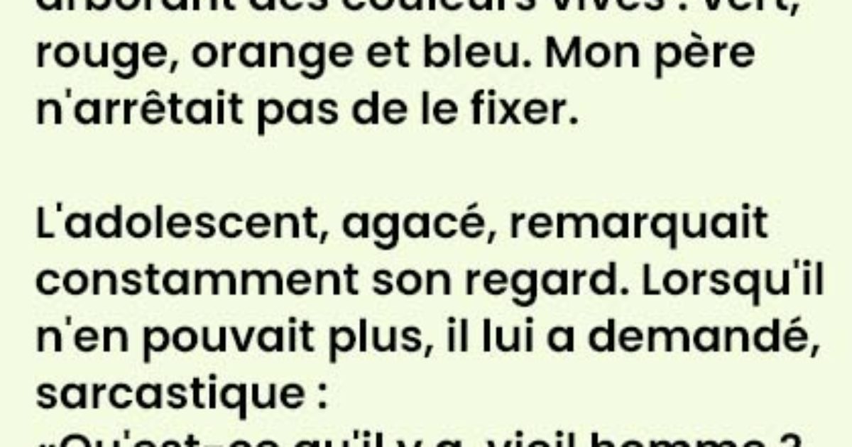 La réponse amusante de cet homme de 92 ans face aux cheveux hérissés d’un adolescent va vous faire mourir de rire