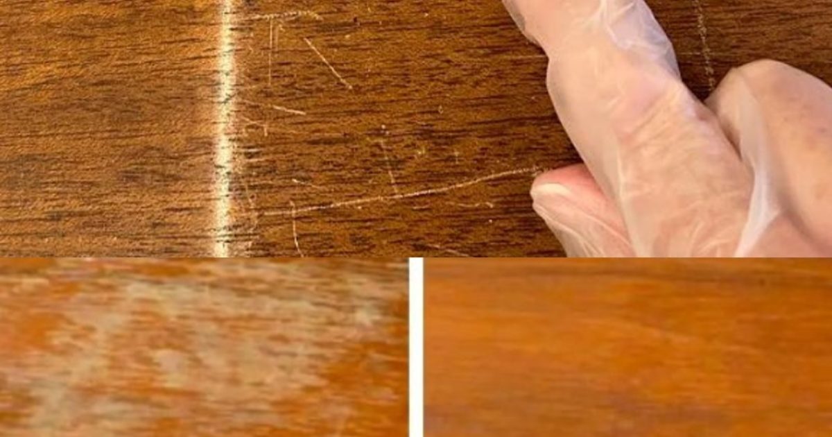 L'astuce maison pour éliminer les bosses et les rayures du bois