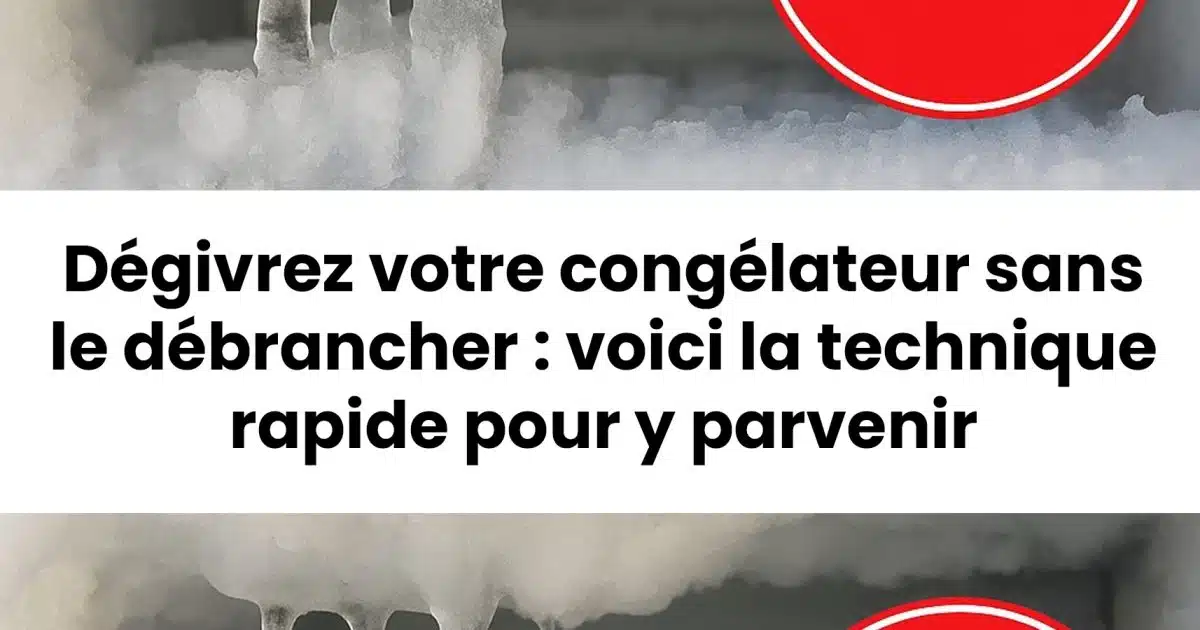 L'Astuce pour dégivrer un congélateur : la glace fond toute seule, sans débrancher le frigo