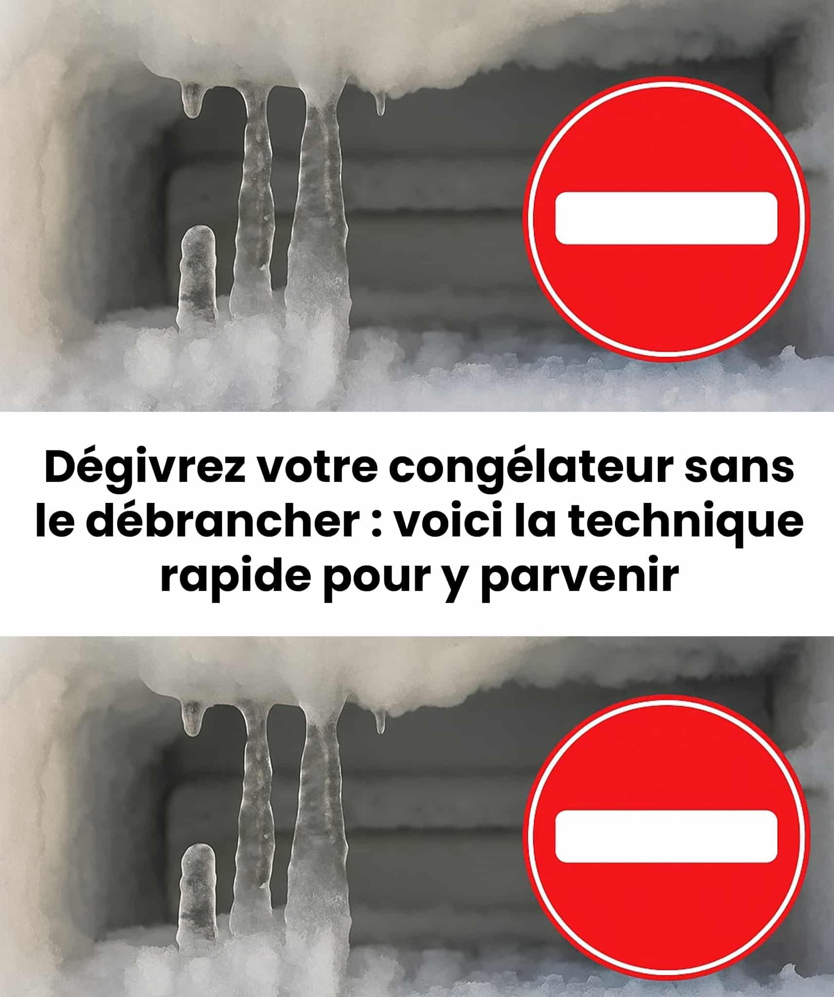 L'Astuce pour dégivrer un congélateur : la glace fond toute seule, sans débrancher le frigo