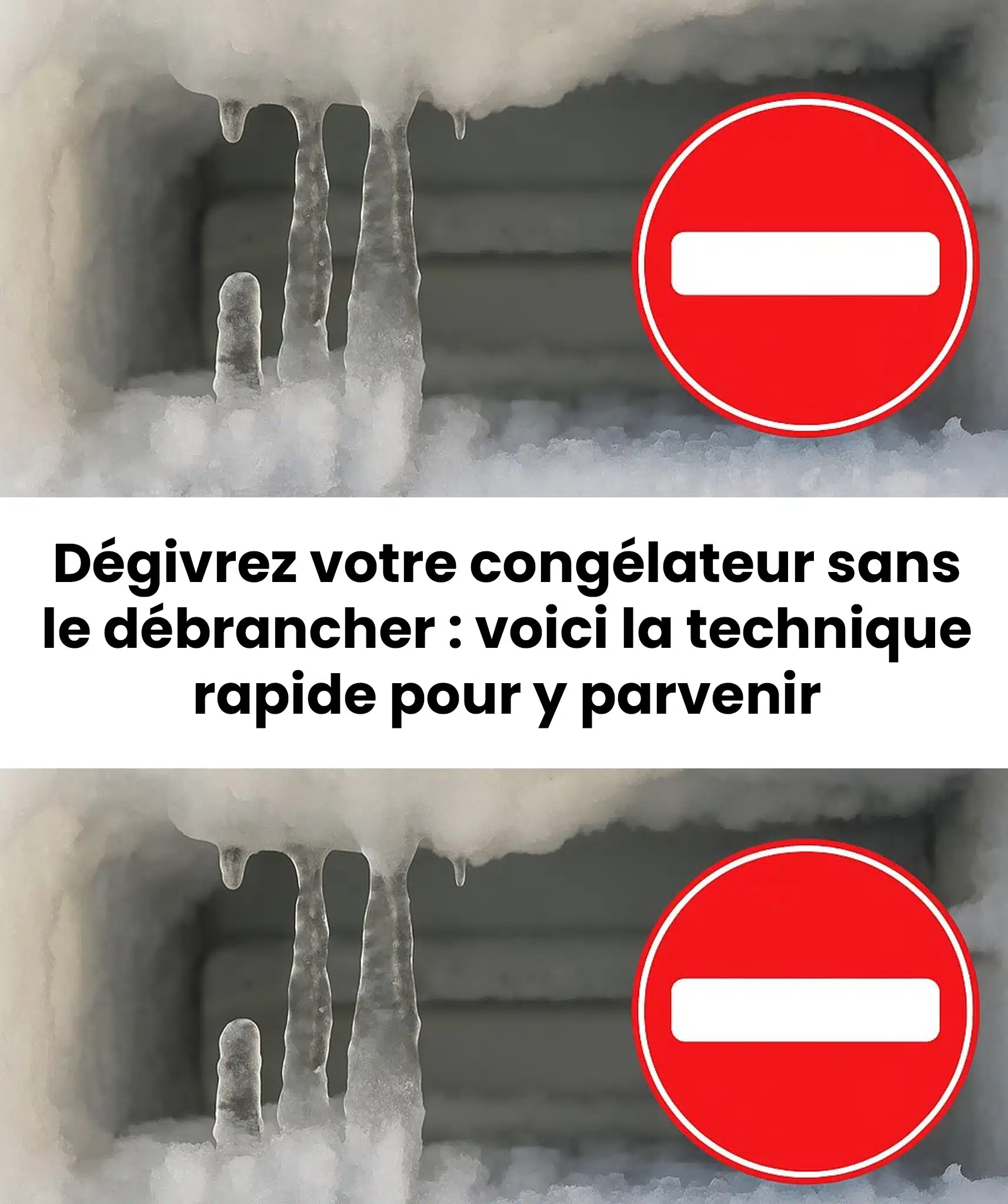 L'Astuce pour dégivrer un congélateur : la glace fond toute seule, sans débrancher le frigo