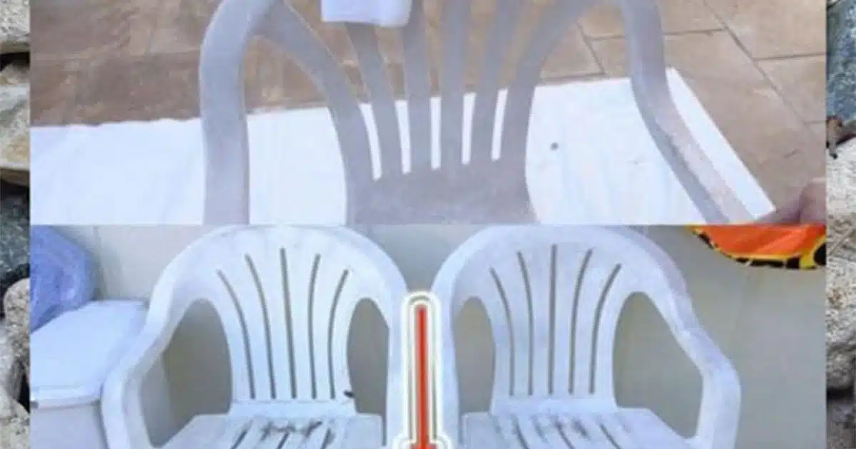 L'astuce pour nettoyer les tables et les chaises en plastique sale et jauni
