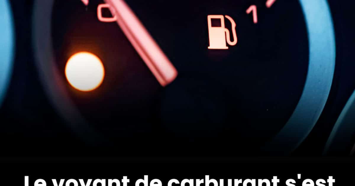 Le voyant de carburant s'est allumé : combien de temps peut encore rouler la voiture ?