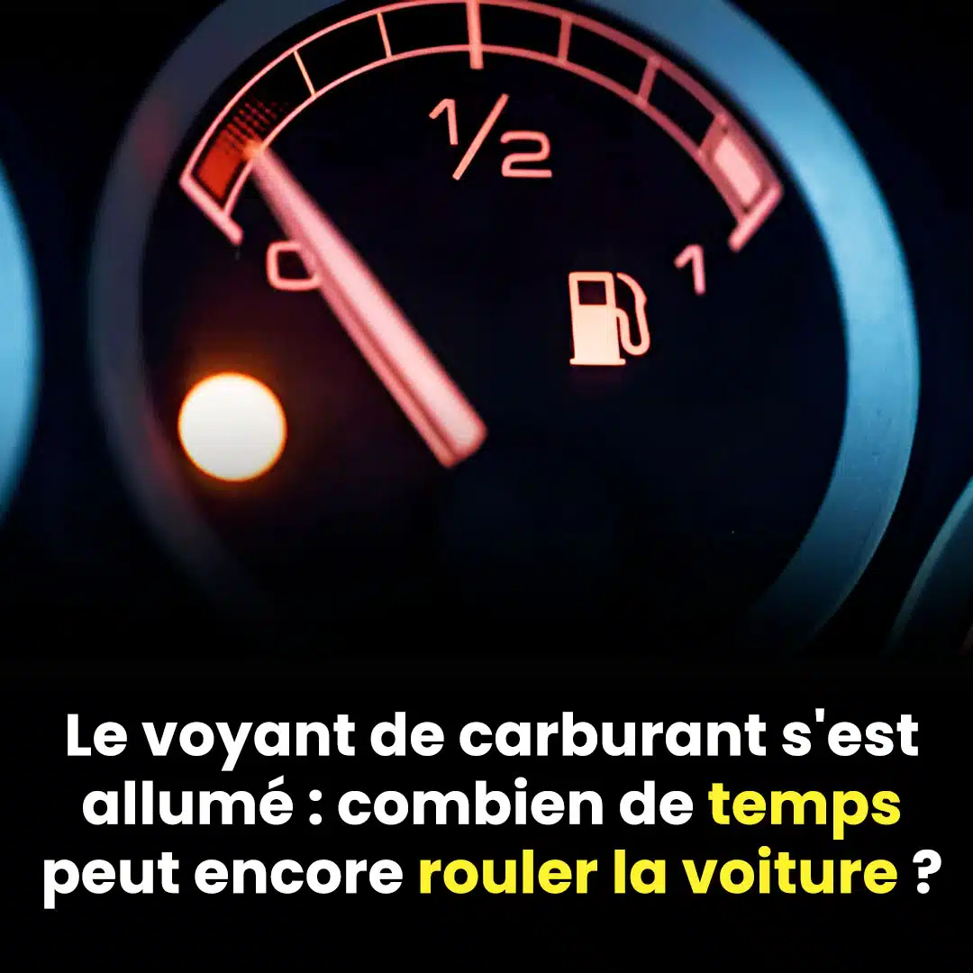 Le voyant de carburant s'est allumé : combien de temps peut encore rouler la voiture ?