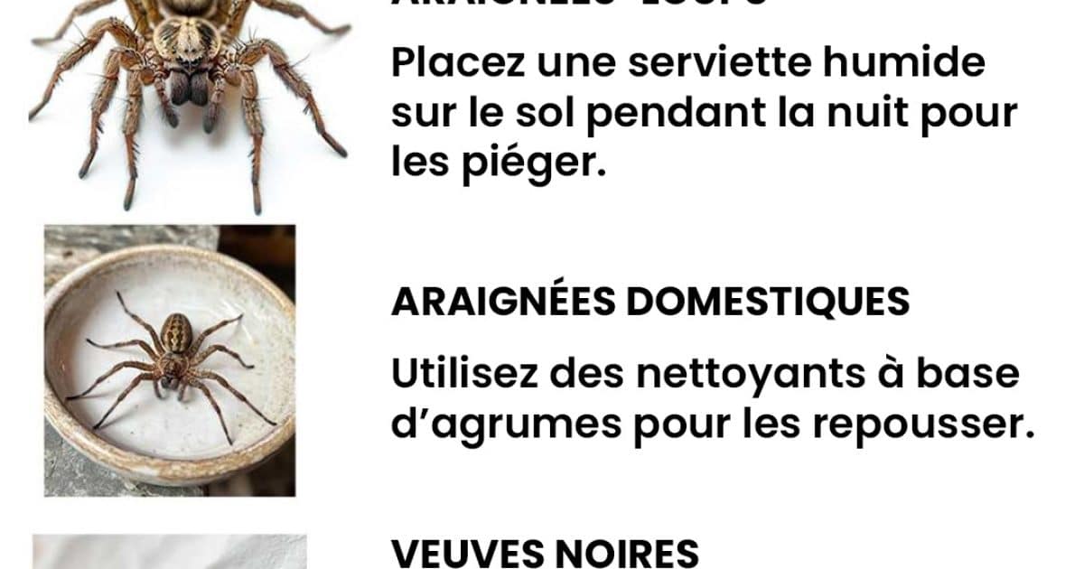 Les 10 types d’araignées domestiques les plus courants et comment se débarrasser de chacune d'elle.