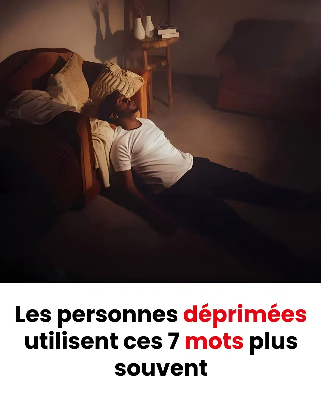 Les personnes déprimées utilisent ces 7 mots plus souvent