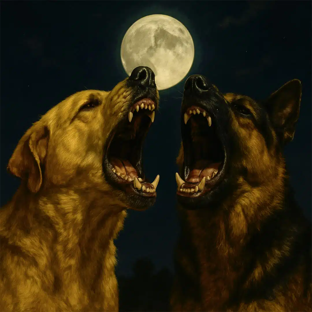 Lorsque vous entendez plusieurs chiens aboyer en même temps la nuit, en voici la signification