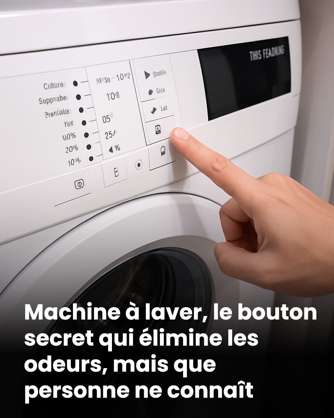 Machine à laver : ce bouton méconnu qui élimine les mauvaises odeurs sans effort