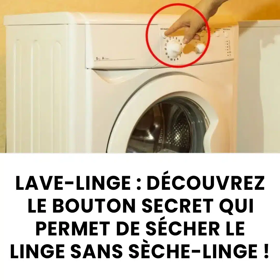 Machines à laver : découvrez le bouton secret qui sèche les vêtements sans sèche-linge