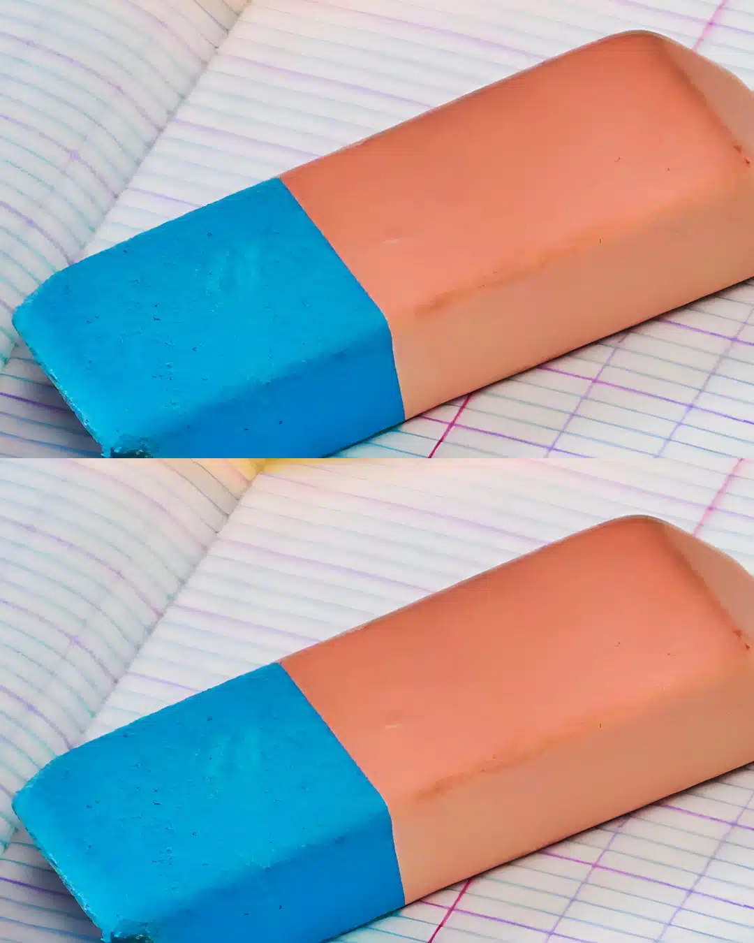 Mais à quoi sert la partie bleu de la gomme ?