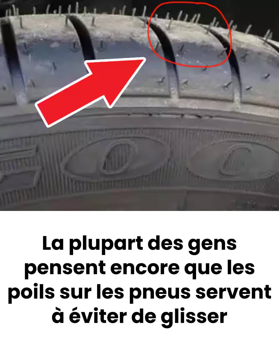 Mais à quoi servent les petits poils sur les pneus des voitures ?