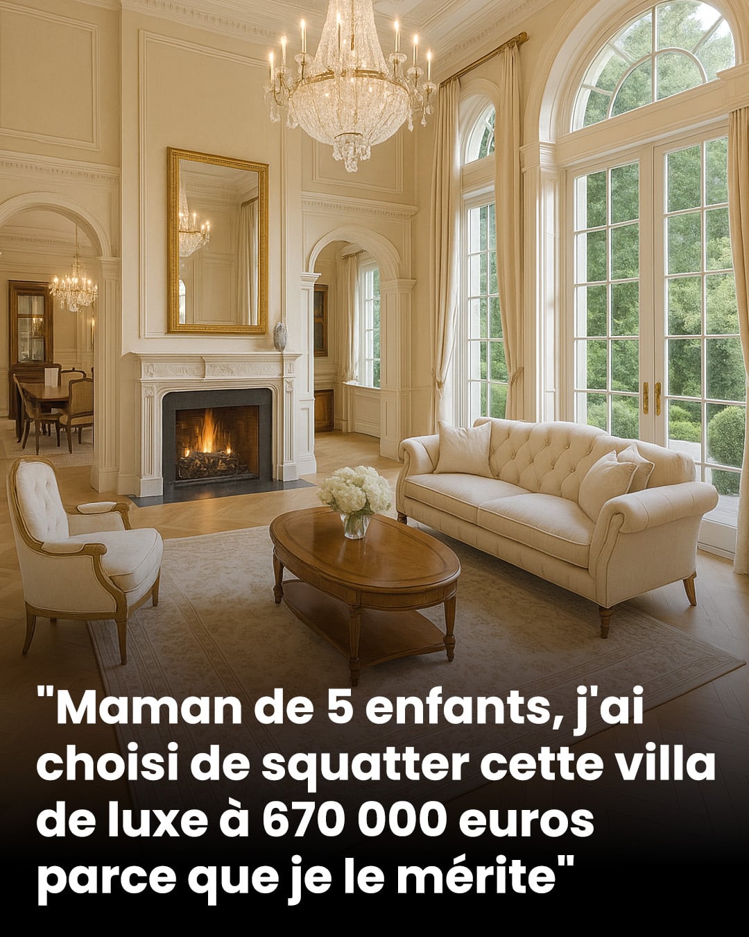 Maman de cinq enfants, j’ai choisi d’occuper cette villa de luxe à 670 000 euros… parce que je considère que c’est mon droit
