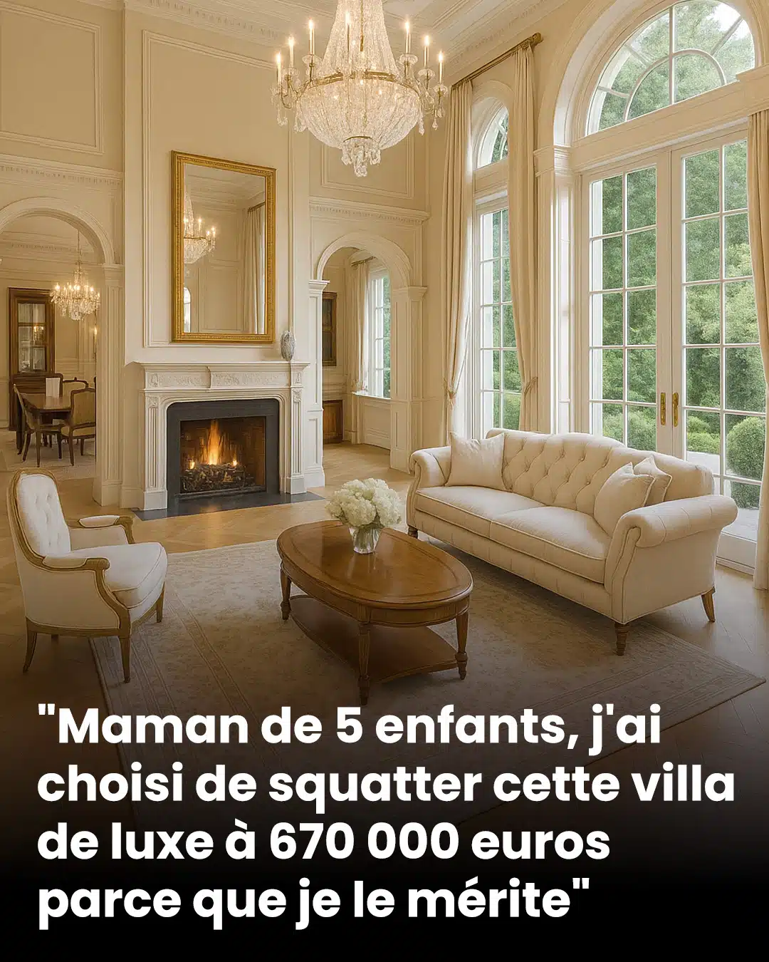 Maman de cinq enfants, j’ai choisi d’occuper cette villa de luxe à 670 000 euros… parce que je considère que c’est mon droit