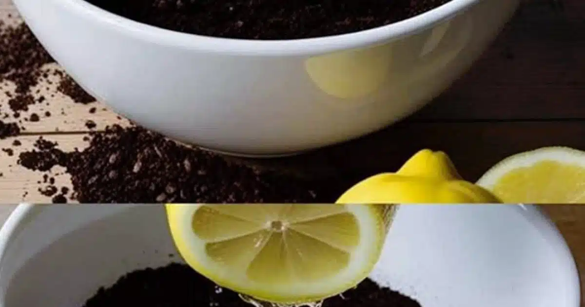 Marc de café et citron : les bienfaits de ce mélange