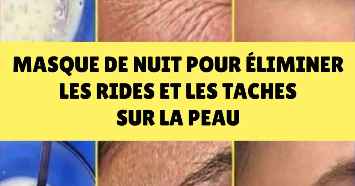 Masque réparateur de nuit contre les rides et les imperfections de la peau