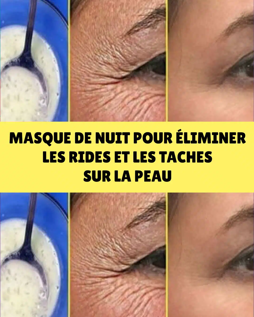 Masque réparateur de nuit contre les rides et les imperfections de la peau