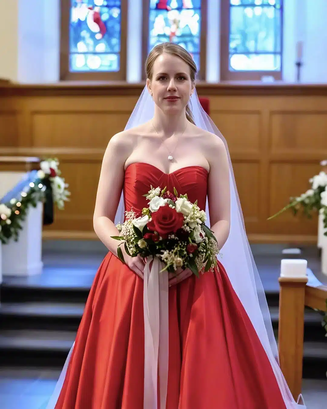 Mon fiancé et sa mère ont exigé que je porte une robe de mariée rouge parce que j’ai un enfant, mais j’avais une bien meilleure idée