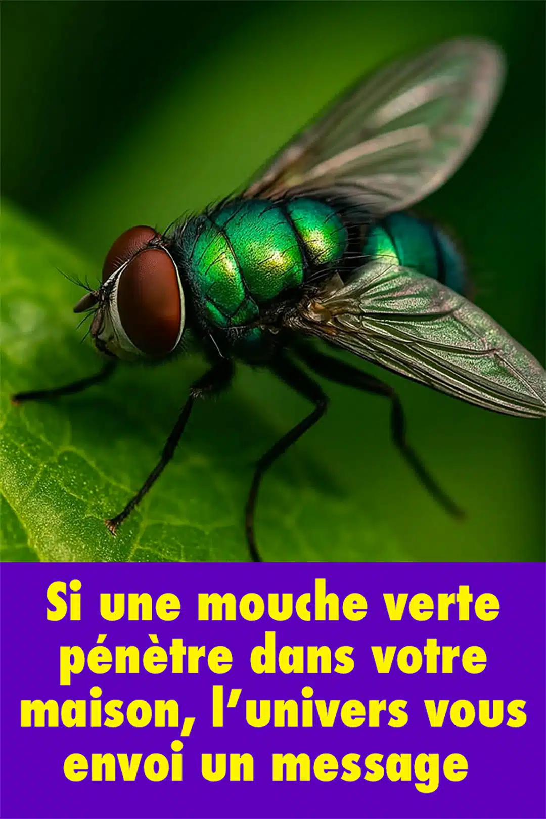 Mouche verte dans la maison : signification