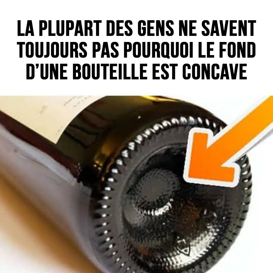 Nombreuses sont les personnes qui ignorent encore la raison pour laquelle le fond des bouteilles est concave
