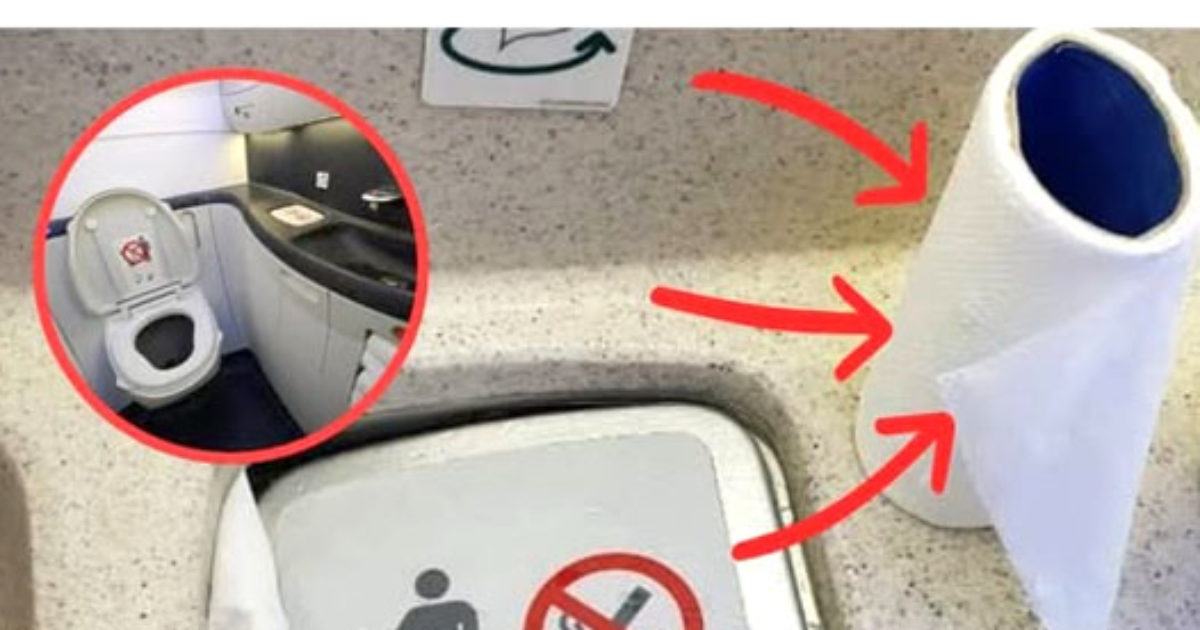 N'utilisez jamais de papier toilette dans un avion