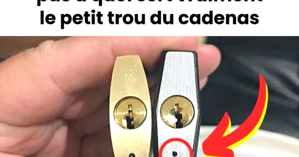 On sait enfin à quoi sert le petit trou du cadenas