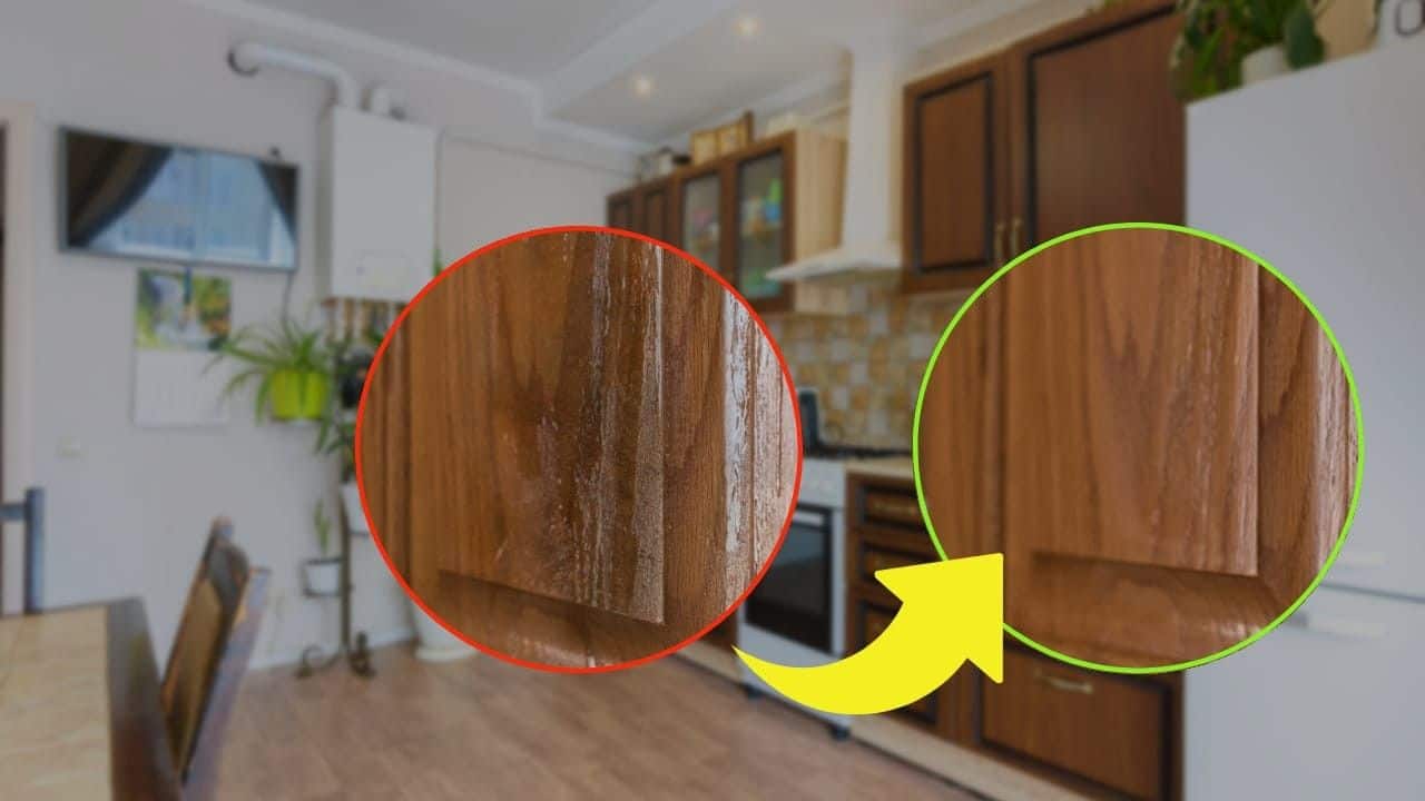 Nettoyage des placards avec solution naturelle