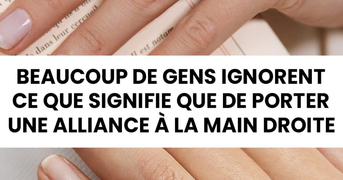 Porter une alliance à la main droite : quelles significations ?